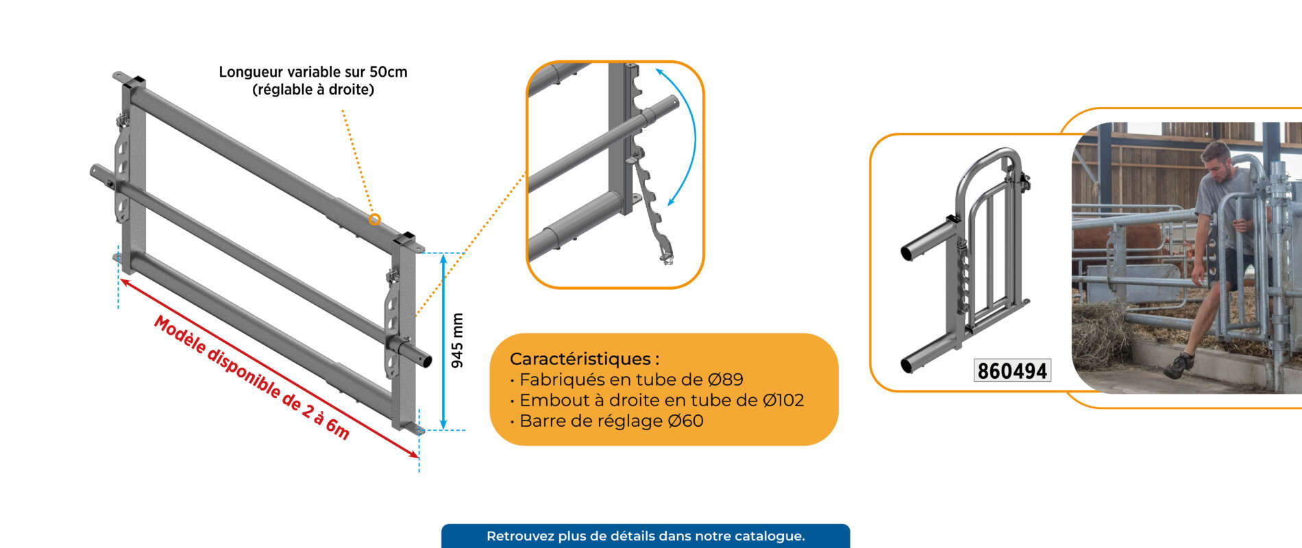 Libre service M3BH pour bovins