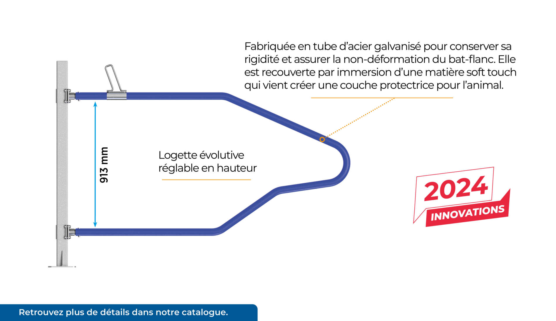 Logette Agriflex pour bovins